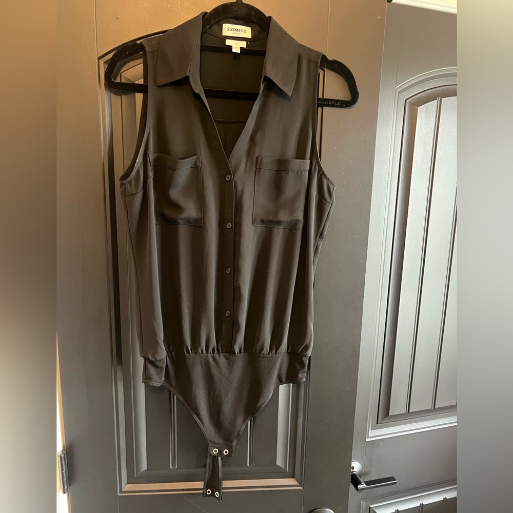 Express slim portofino sleeveless bodysuit onesie